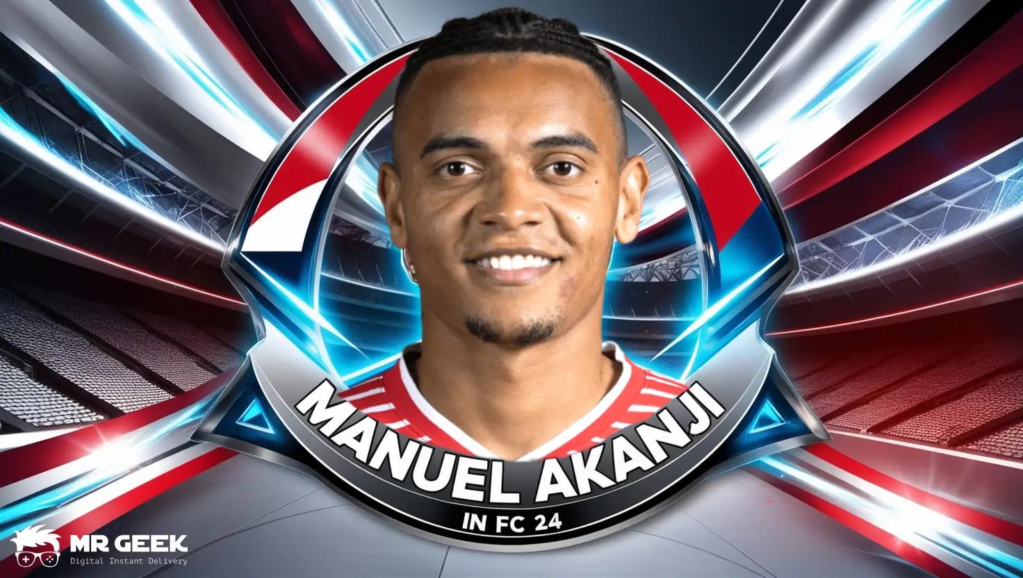 Manuel Akanji en acción con el Manchester City, mostrando su destreza defensiva en el campo.